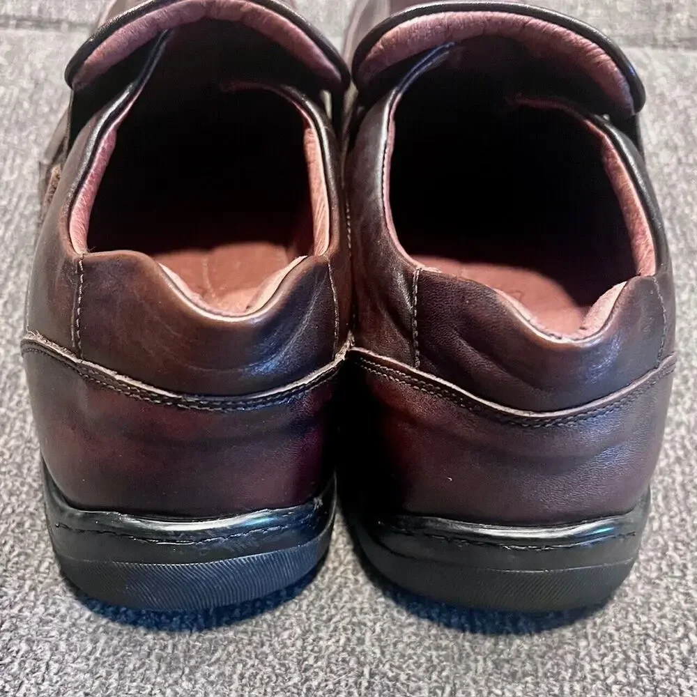 Aldo Brown Loafer Mens 11 Leather Square Toe Slip On Comfort Casual